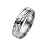 Palladium trouwring Daisy Dames met diamant H73P