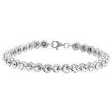 Silbernes Tennisarmband mit Swarovski-Kristallen für Damen