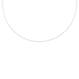 Zilveren basis ketting dames