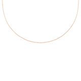Zilveren roséplated ketting voor dames
