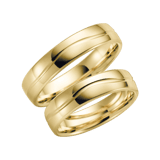 14 Karaat geelgouden dames trouwring Iris H13G