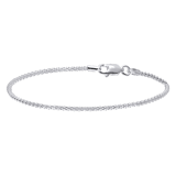 Gerecycled zilveren armband popcorn