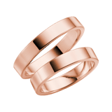 14 K rose gouden trouwring Muscari Dames H88R