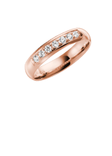 14K rosegouden trouwring diamant Phlox Line H94R