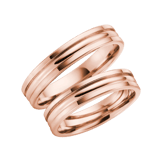 14 Karaat rose gouden trouwring Kalina Dames H135R