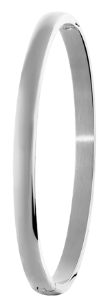 Bangle-Armreif aus Edelstahl, matt