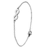 Gerecycled stainless steel armband infinity