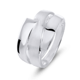 Ring in 925 Silber matt/glänzend verarbeitet