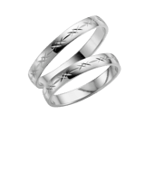 Palladium trouwring Acacia Dames H01P