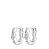 Zilveren oorringen met Swarovski zirkonia voor dames