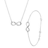 Zilveren set infinity 