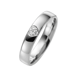 Palladium trouwring diamant Duizendschoon H93P