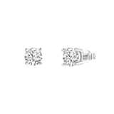 Ohrringe, 925 Silber, Zirkonia, 7 mm