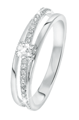 Ring, 925 Silber, mit Zirkonia