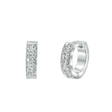 Colours by Kate gerecycled stainless steel oorringen met kristal voor dames