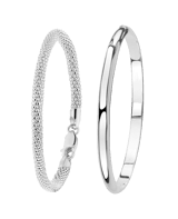 Set mit zwei Armbändern aus 925 Silber