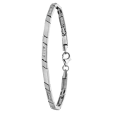 Silberarmband, matt/glänzend, mit Zirkonia