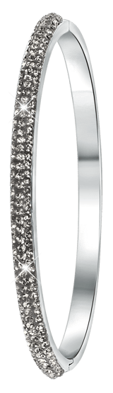 Edelstahlarmband Kristall Black Diamond