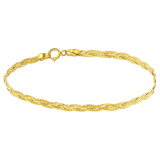 Armband, 375 Gold, Fischgrätkette