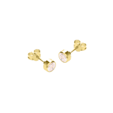 9-karätige Ohrstecker mit Zirkonia 4 mm