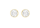 9 karaat oorknoppen met zirkonia 5mm voor dames