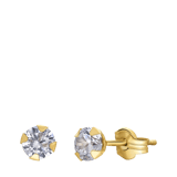 9 karaat oorknoppen met zirkonia 2mm voor dames