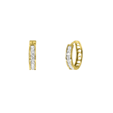 Ohrringe, 375 Gold, mit Zirkonia