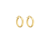 375 Gold Creolen glatt 15 mm