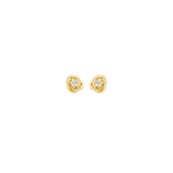 9 karaat oorknoppen swirl met zirkonia voor dames