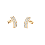 375 Gold Ohrringe mit Zirkonia