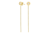 9-karätige Ohrringe mit Zirkonia
