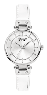 Colours by Kate Armbanduhr mit weißem PU-Armband