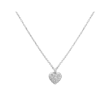 Little Miss Fabulous gerecycled stainless steel kinderketting hart met wit kristal