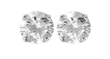Silberohrringe mit Zirkonia rund