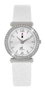 Little Miss Fabulous Kinder Horloge Wit PU leer