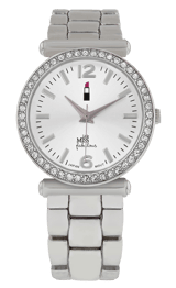 Little Miss Fabulous Armbanduhr mit einem Edelstahlarmband