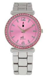 Little Miss Fabulous Armbanduhr mit einem Edelstahlarmband