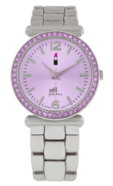 Little Miss Fabulous Armbanduhr mit einem Edelstahlarmband