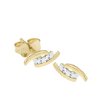 585 Gelbgold Ohrringe mit Zirkonia