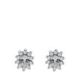 Silber-Ohrringe mit grauem Zirkonia
