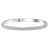 Gerecycled stainless steel armband bangle met kristal