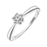 Solitärring aus Weißgold mit Diamant (0,30ct)