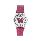 Little Miss Lovely Armbanduhr mit rosafarbenem PU-Armband