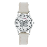 Little Miss Lovely Armbanduhr mit weißem PU-Armband