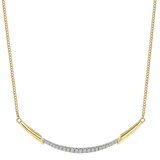 Halskette, 585 Gelbgold, mit Diamant 0,05 kt