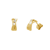 Ohrringe, 585 Gelbgold, mit Diamant 0,03 kt