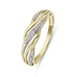 Ring, 585 Gelbgold, mit Diamant 0,01 ct