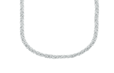 Gerecycled zilveren ketting koningsschakel