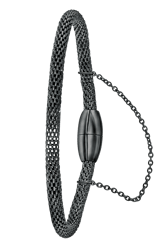 Edelstahlarmband Mesh mit schwarzer Beschichtung