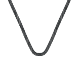 Gerecycled stainless steel ketting mesh blackplated